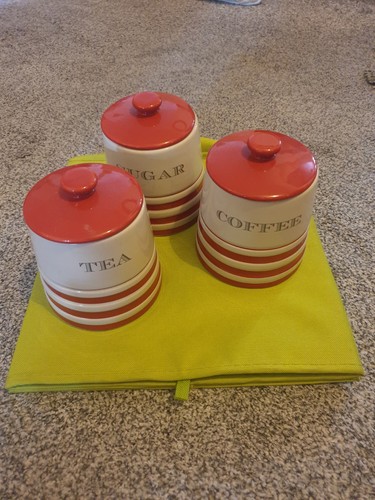 Set enamel storage jars - set, of