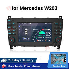 Android 13 Car Radio Stereo GPS Sat Nav DAB+ For Mercedes Benz C/CLC-Class W203