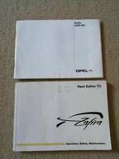 OPEL Zafira Owners Manual/Handbook Radio CDR 500 Published 2002