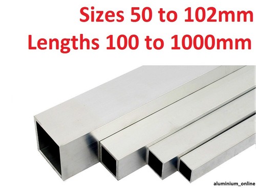 Aluminium square box section - aluminium,