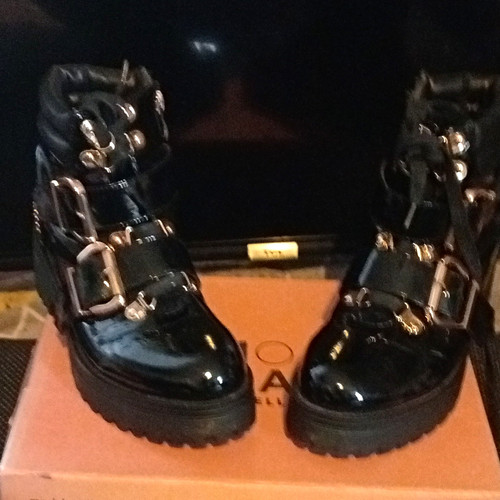 Moda pelle black patent - moda, in