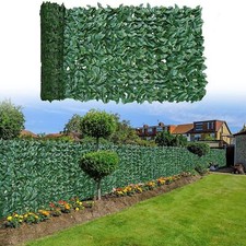 Artificial Leaf Fence Panels Faux Hedge Indoor / Outdoor Garden Patio Decor NEW