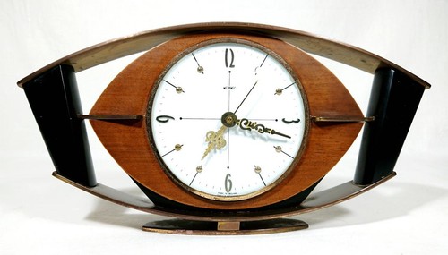 Vintage mcm mantel clock - clock, by
