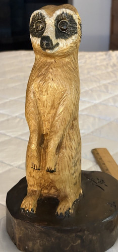 Rare hand carved painted - carved,