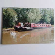Narrowboat on a Canal – J Arthur Dixon Postcard
