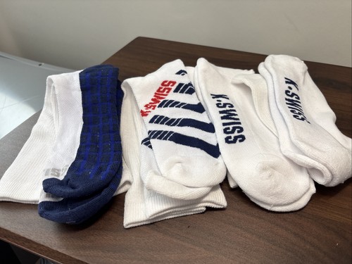 Mens swiss white sport socks - k-swiss,
