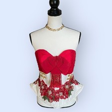 Ragazza Strapless Red/White