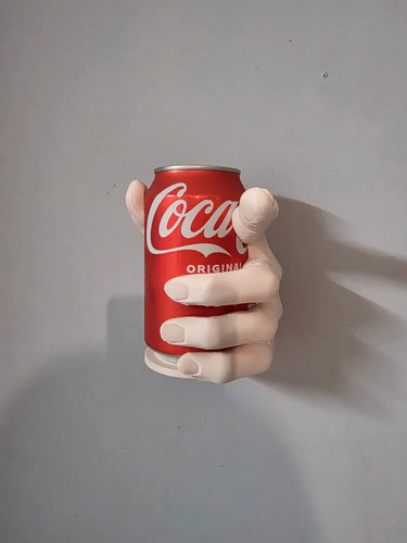 Wall mounted hand can holder - wall,