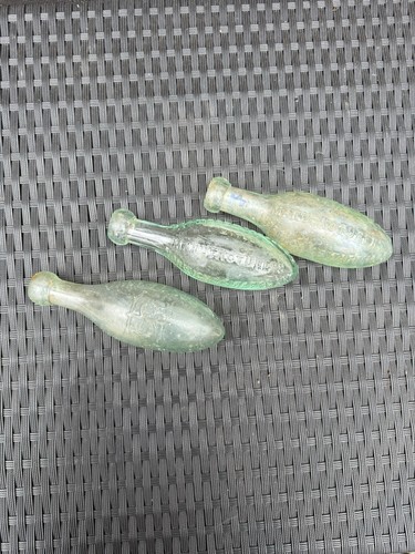 Aqua glass torpedo bottle - glass,
