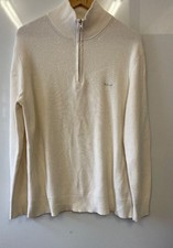 BNWOT Men's GANT Cream 1/4 Zip