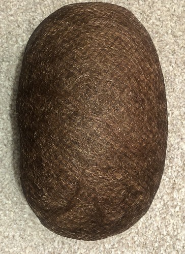 Hair padding chignon brown - padding,