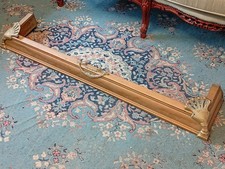 Antique Brass Art Nouveau Fire Fenders 