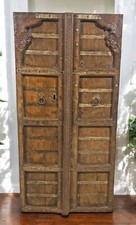 Antique Teak Wood Big Size Wall Décor Door Panel Original Old Hand Carved 3x6 ft
