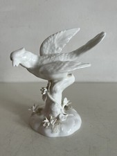 Crown Staffordshire White Porcelain Crested Bird Figurine By J T Jones