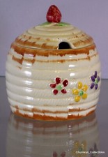 Vintage Weatherby Hanley England Royal Falcon Ware Honey-Jam-Sugar Holder-Pot