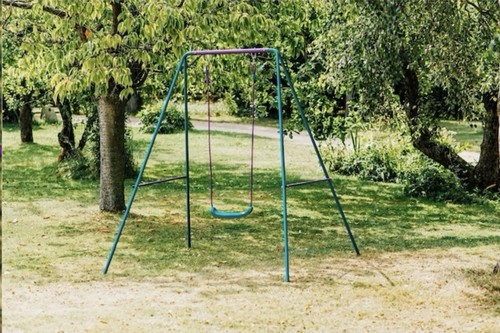 Single seat metal swing set - seat,