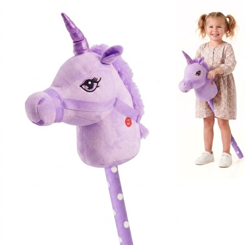 Purple unicorn hobby horse - unicorn,