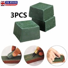 3x Green Leather Strop