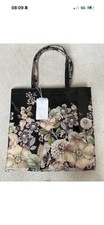 Brand New Large Black Floral
