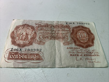 10 Shilling Note Vintage