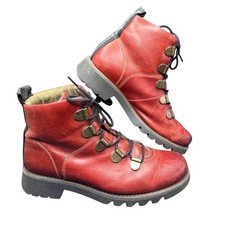 FLY London Roji Red Leather