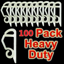 100pcs Gutter Hooks Hangers Clips Christmas Icicle Outdoor Rope Lights Garden