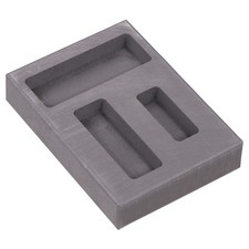 3 Slots Graphite Ingot Mold Melting Casting Mould for Non Ferrous Metal Craft 