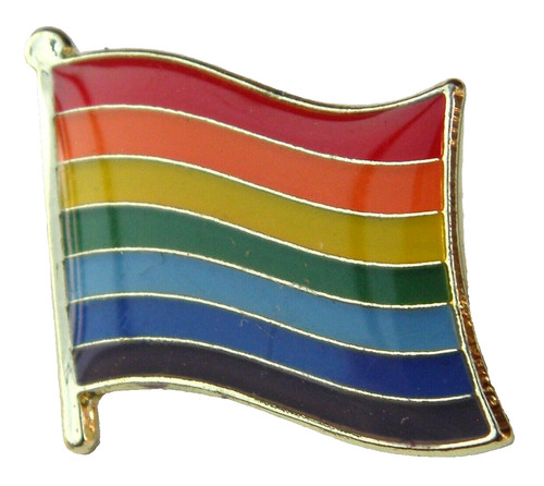 Rainbow flag lgbt pin badge - pin,
