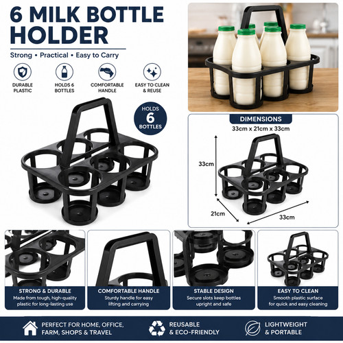 Bottle milk carrier plastic - 6,