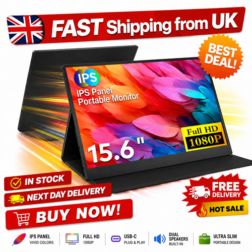 New portable monitor - new, 15.6"