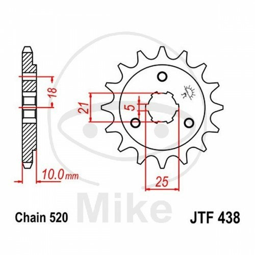 Sprocket z14 520 726 - sprocket,