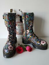 Dr Martens Jagger Wanderlust WL floral quad platform boots double sole UK5 EU38