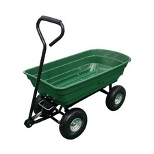 75L Garden Tipping Dump Cart 250 kg Wheelbarrow Trolley Utility Truck Trailer