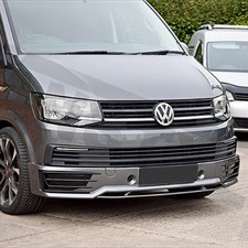 FITS VW T6 TRANSPORTER SPORTLINE FRONT BUMPER SPLITTER SPOILER NOT FIBERGLASS