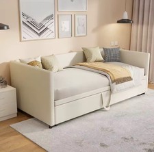 4 SEATER VELVET FABRIC CONVERTIBLE SOFA BED INTERNATIONAL SHIPPING