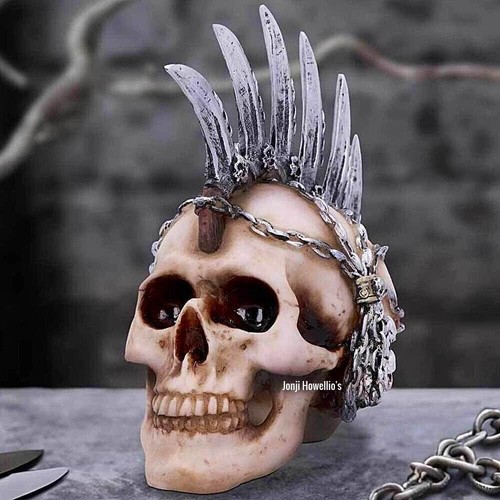 Gothic mohican skull ornament - mohican,