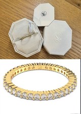 Swarovski Matrix Vittore Ring , Round Cut,White,18ct gold finish Size 55/N , New