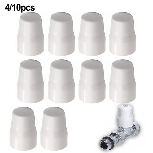 410pc white radiator valve cap - white,