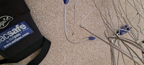 Pacsafe backpack mesh - mesh, (used)