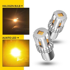 AUXITO 1156 Ba15s Indicator Yellow Xenon Amber 1156 Car Light Lamp 12v Signal