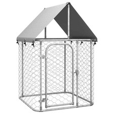 Outdoor Dog Kennel with Roof