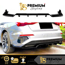Audi S3 A3 S Line Diffuser 8Y Saloon Rear Lip Valance 2020+ Body Kit Bumper Lip