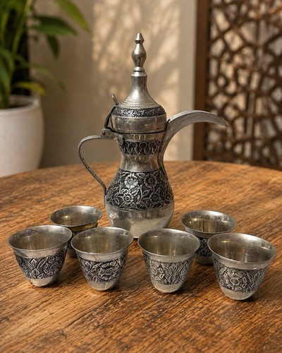 Ornate silver style - silver-style, arabic