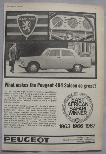 1967 peugeot 404 - 1967, original
