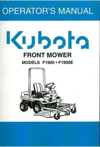 Kubota ride mower - on,