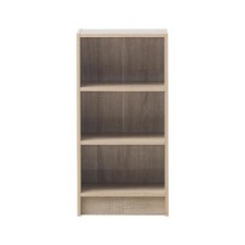 Small 3 Tier Cube Bookcase Display Shelving Storage Unit Furniture Sonoma Oak