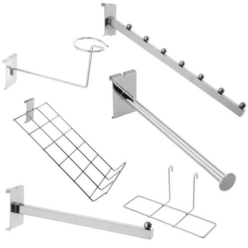 Grid mesh wall - wall, chrome