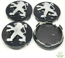 4 Tappi Coprimozzo 60mm per Peugeot 2008 3008 borchie fregi cerchi in lega