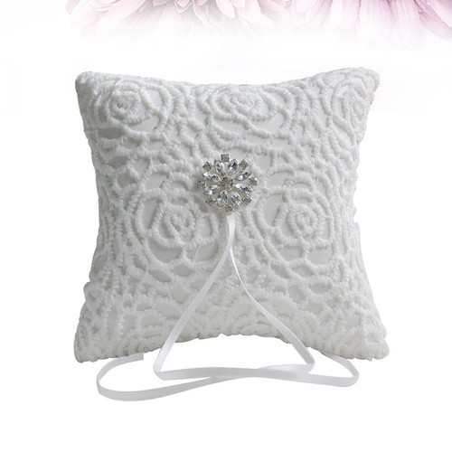1pc wedding ring pillow - 1pc, lace