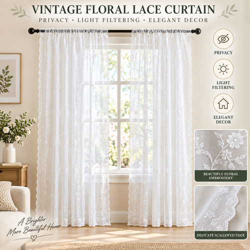 Vintage floral embroidery lace - floral,